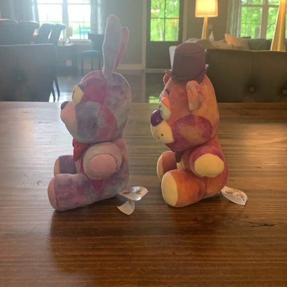 Tie die Bonnie and tie die Freddy Funko fnaf plush - Picture 2 of 4